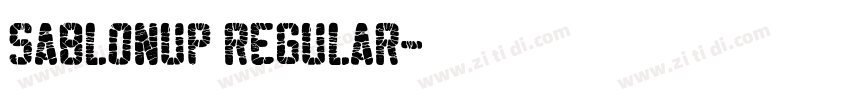 SablonUp Regular字体转换
